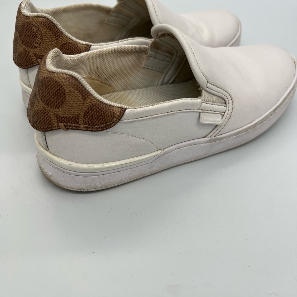 Coach White leather women’s Slip-On Sneakers